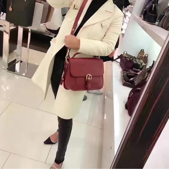 Michael Kors cooper satchel bag NWT cherry red or black - Picture 15 of 15